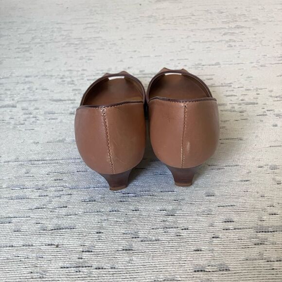 MARIANA by GOLC Nude Peep Toe Heels Size 9 - Picture 6 of 10